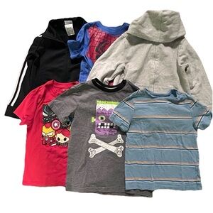 Toddler Boy Tops T Shirts Zip Up Sweatshirts Size 5